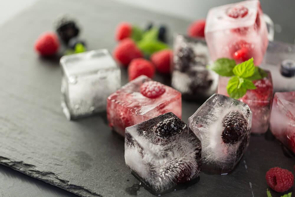 Fruit ice cubes