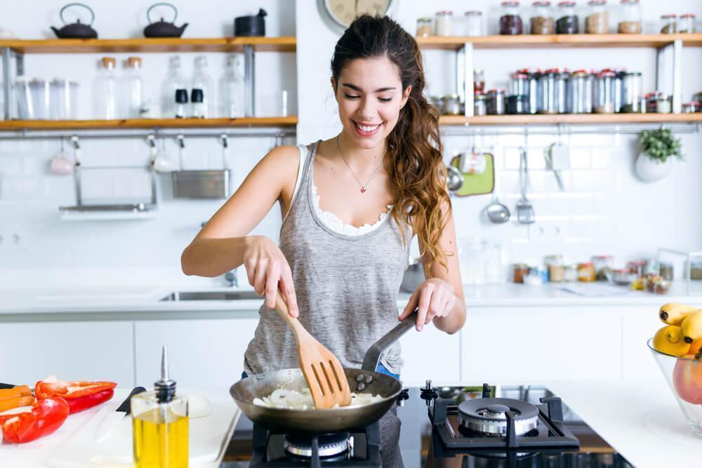 Woman cooking