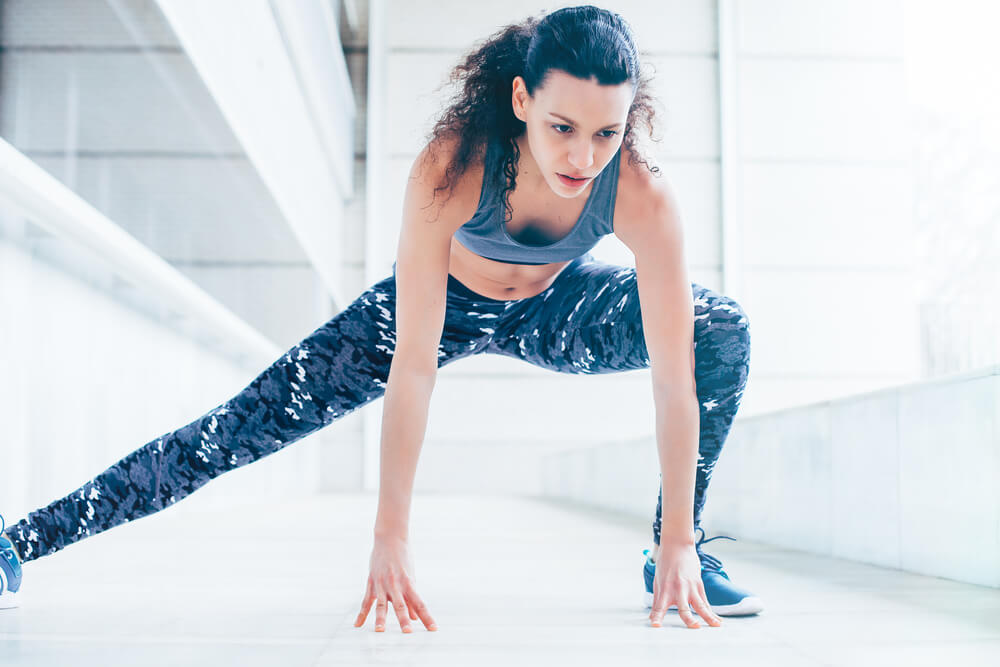 woman working out